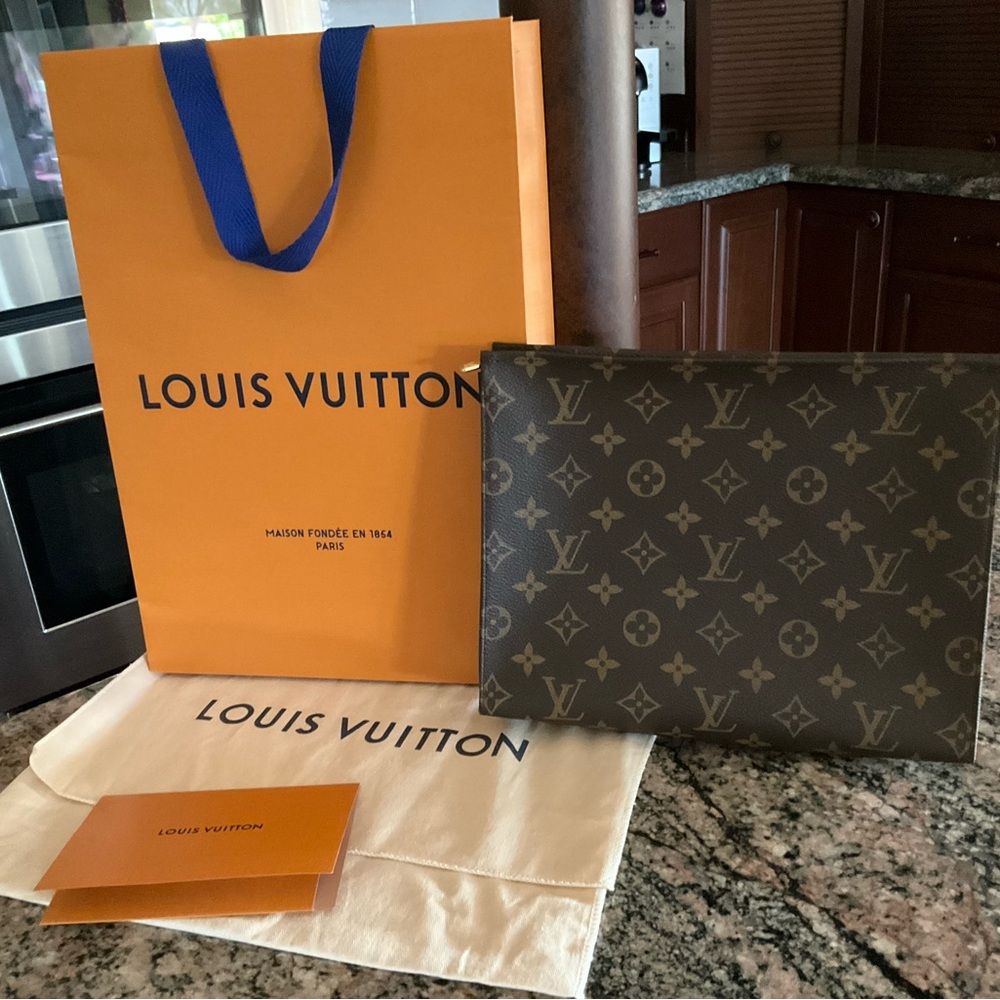 Louis Vuitton Brown Monogram Pouch